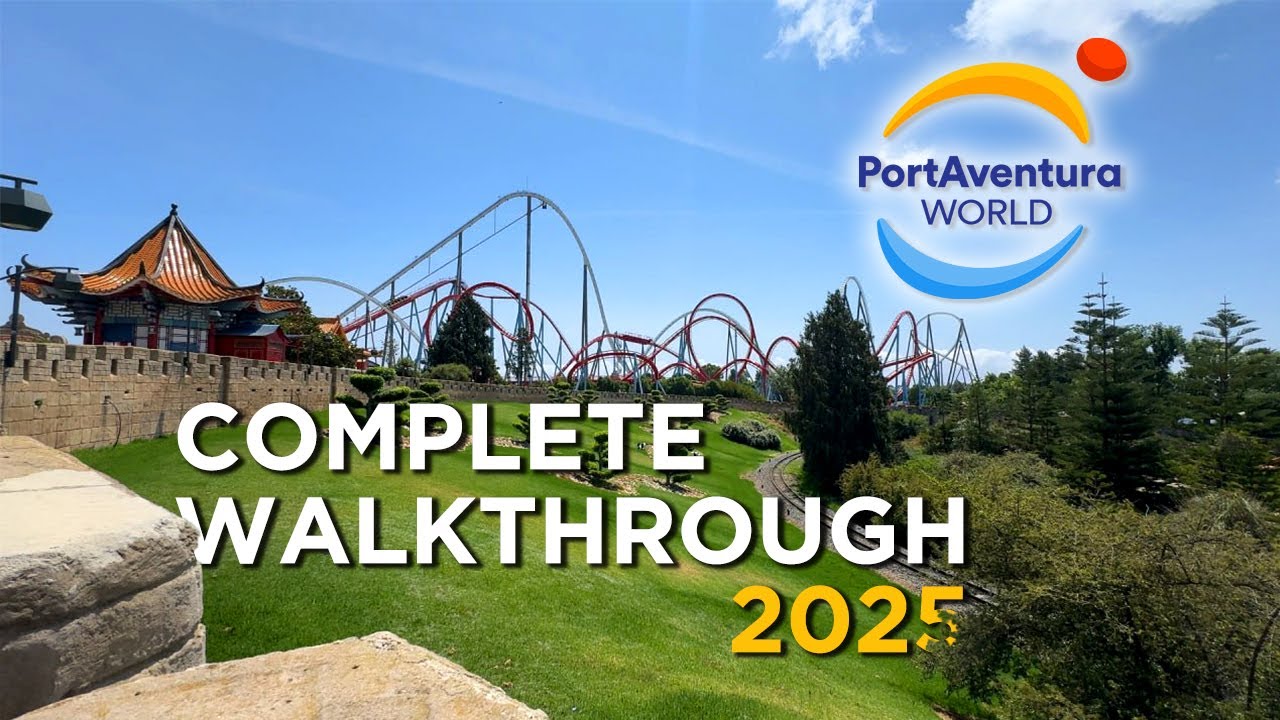 🎡PORTAVENTURA COMPLETE WALKTHROUGH🚶‍♂️ #portaventura #rollercoaster #parqueatracciones
