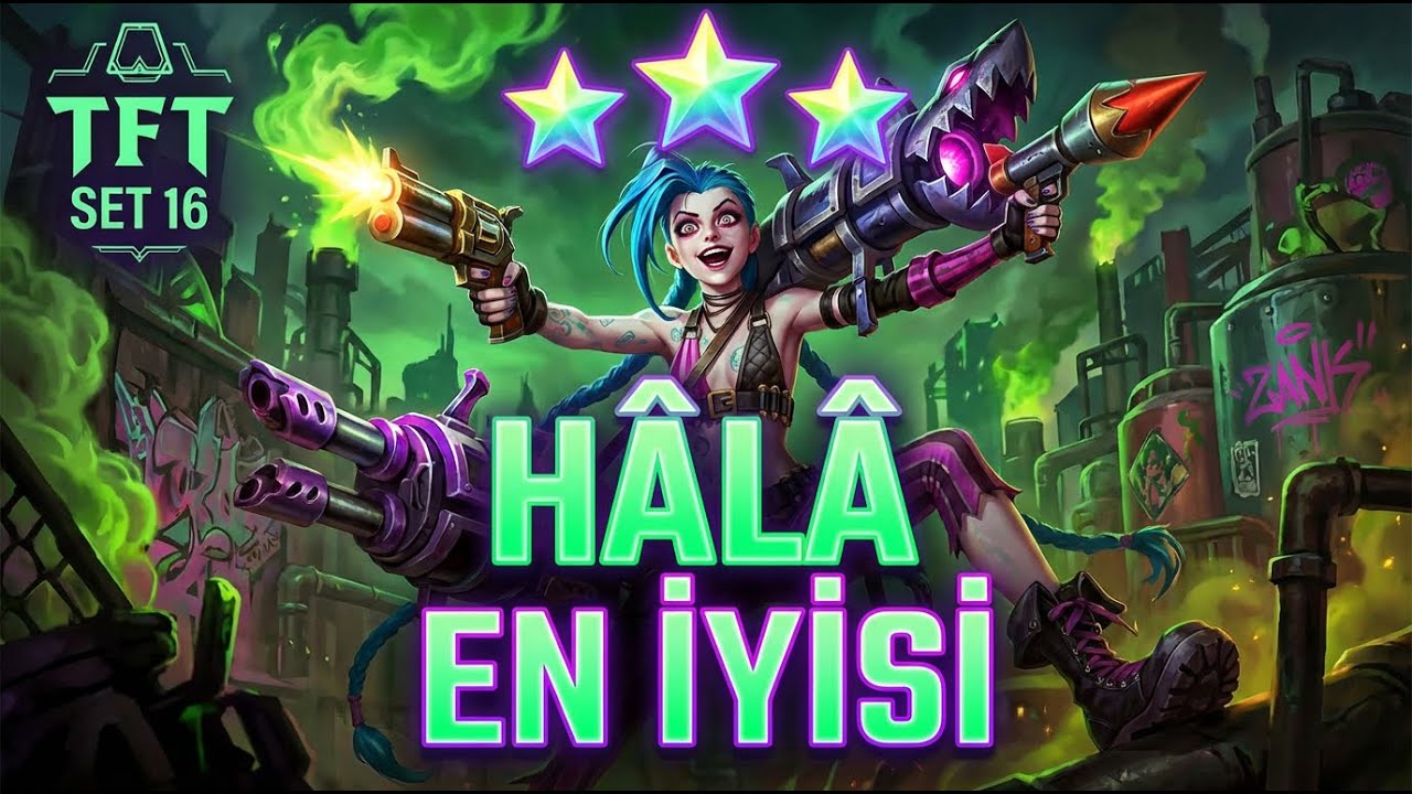 BU JINX DURDURULAMIYOR! 😱 ZAUN + 3⭐ JINX ŞOVU | Teamfight Tactics Set 16 Ferogathnar
