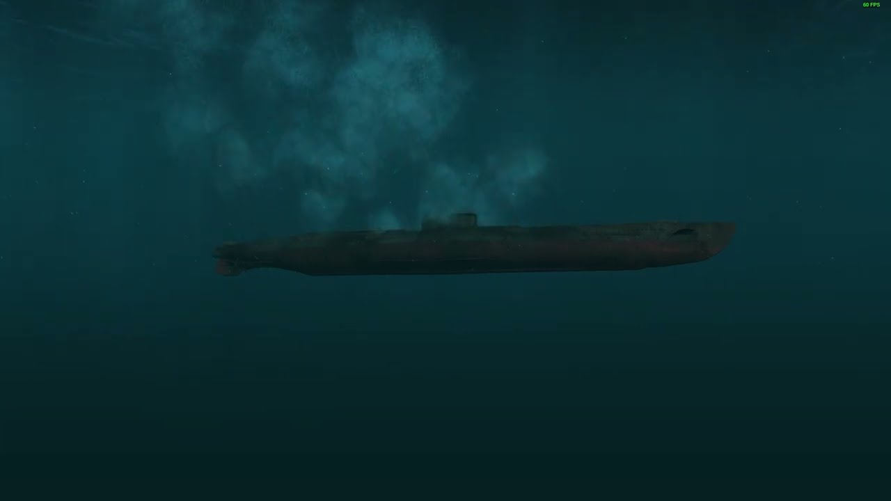 P38 Lightnings attack a sub  - War on the Sea