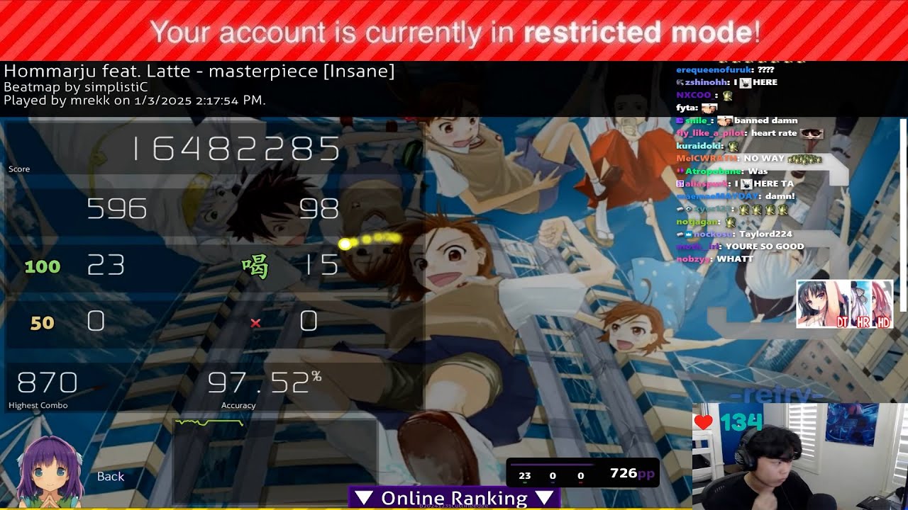 I am getting banned with that score