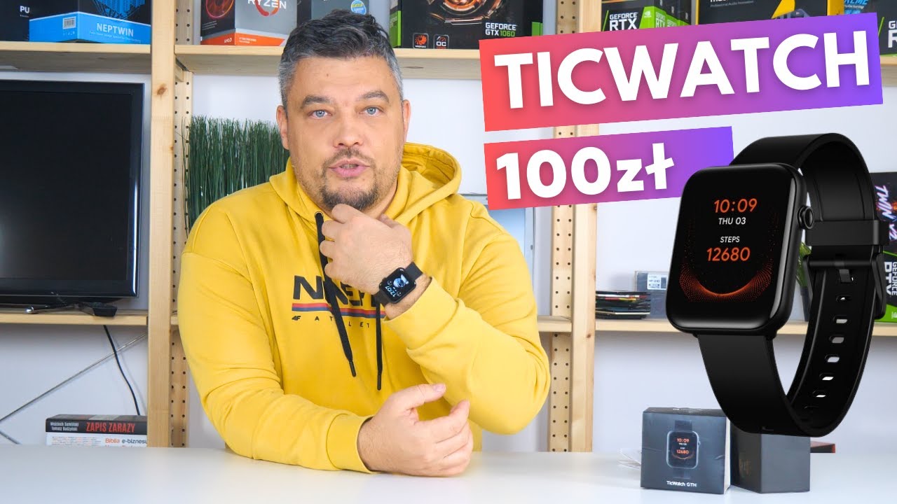Mobvoi GTH za 100zł - smartwatch w cenie opaski smart #mobvoi #smartwatch #ticwatch