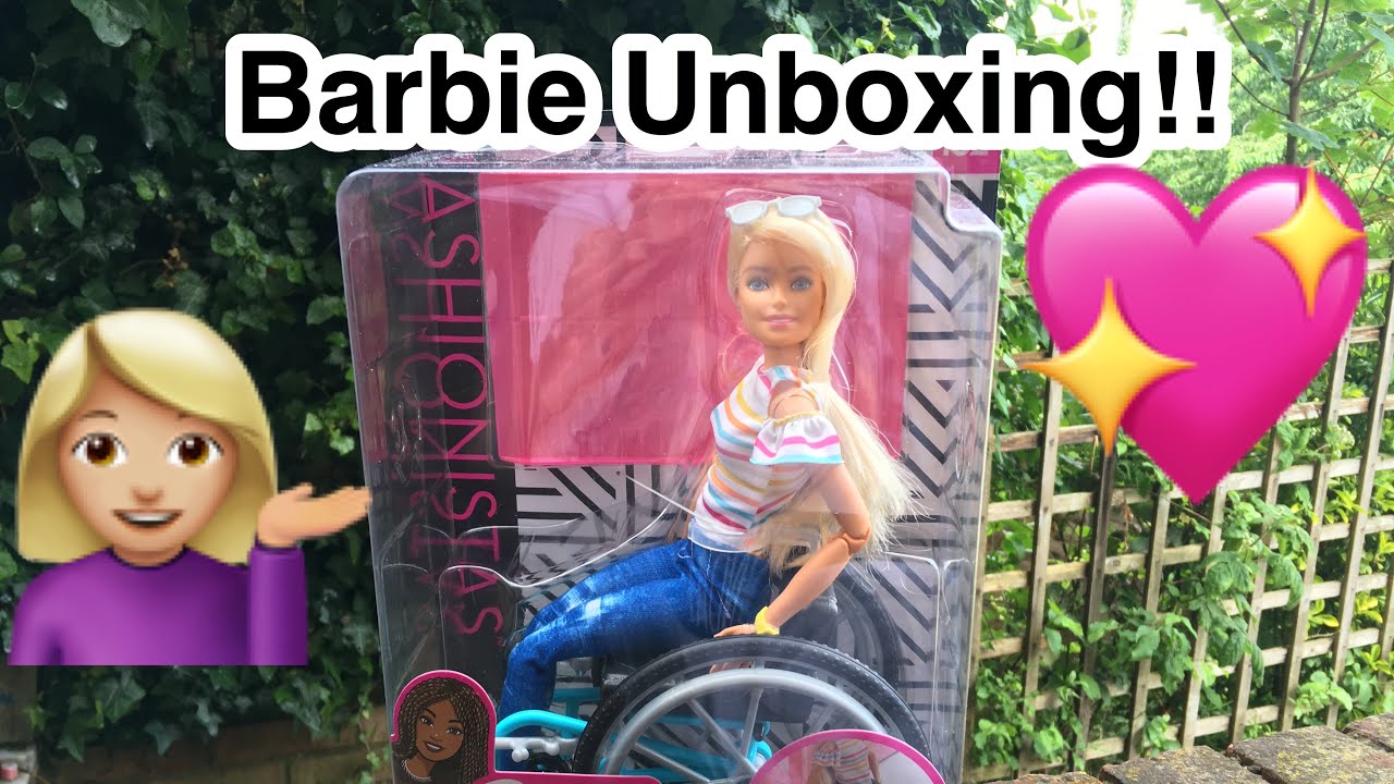 Unboxing New Barbie Fashionista 132 Made To Move Doll & Wheelchair!