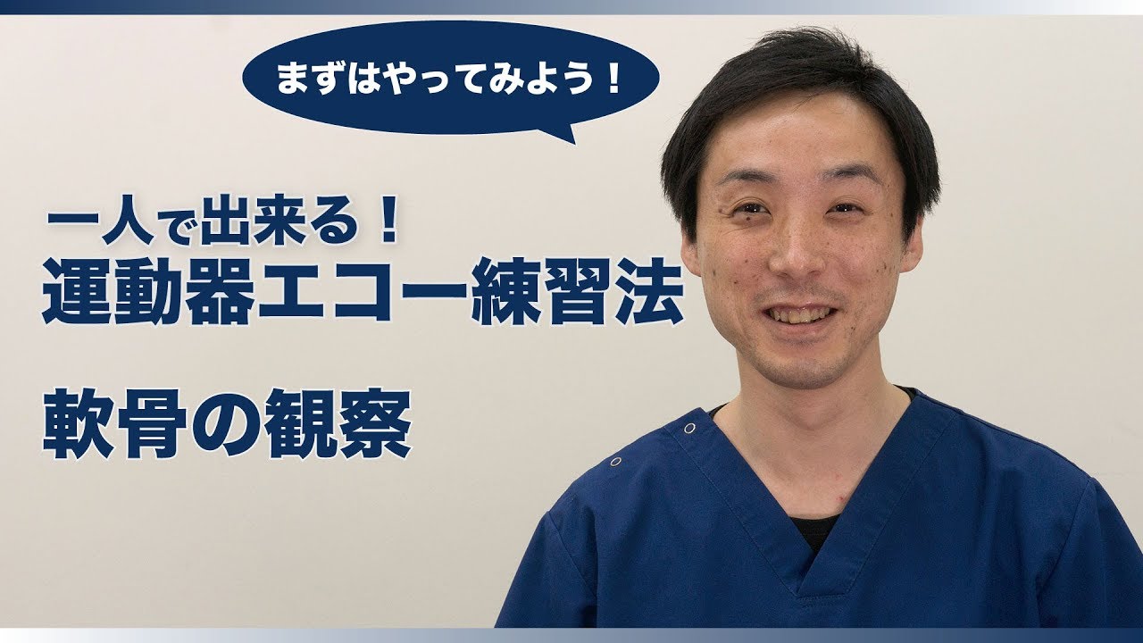 【運動器エコー 一人で練習】08_軟骨の観察