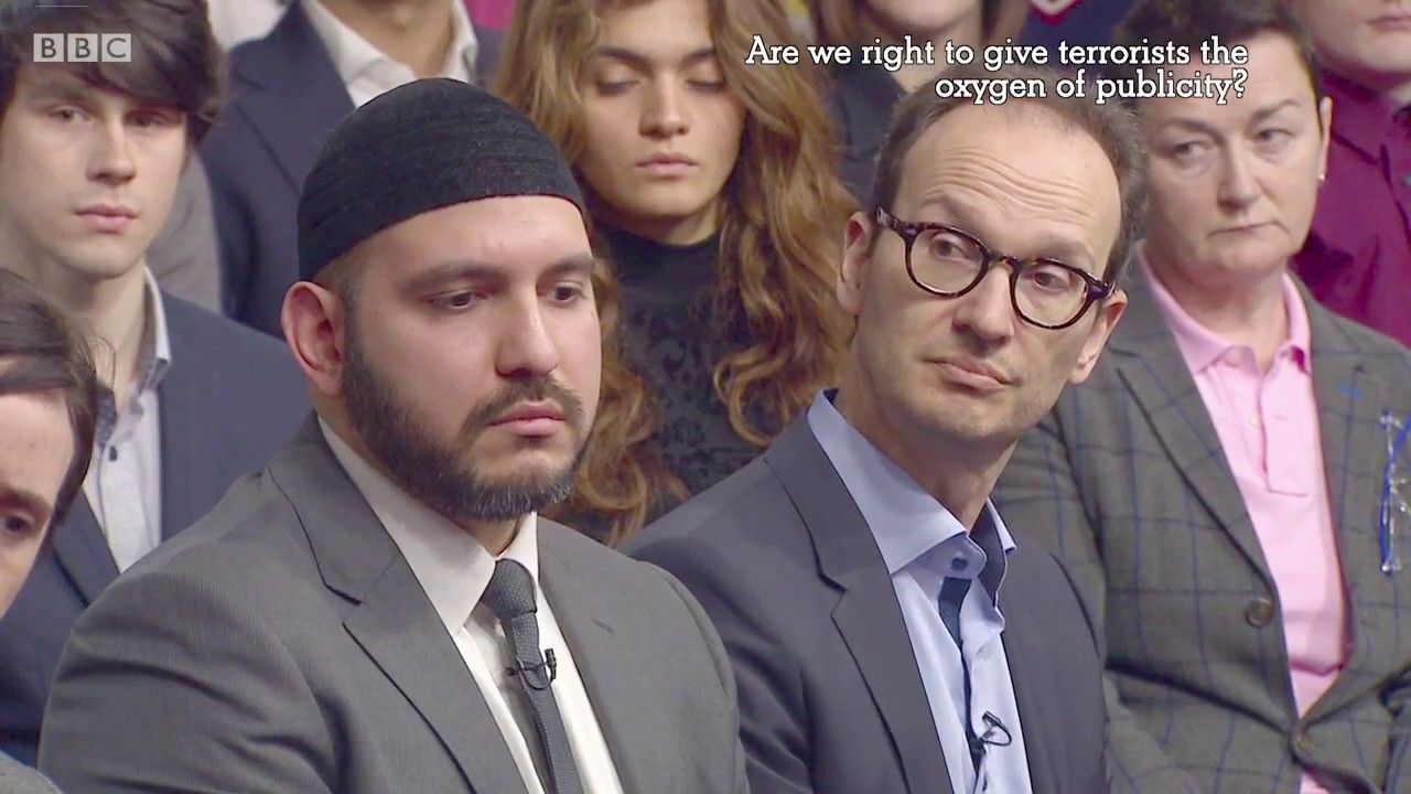 BBC 1 Big Questions: Should Terrorists get the oxygen of Publicity?