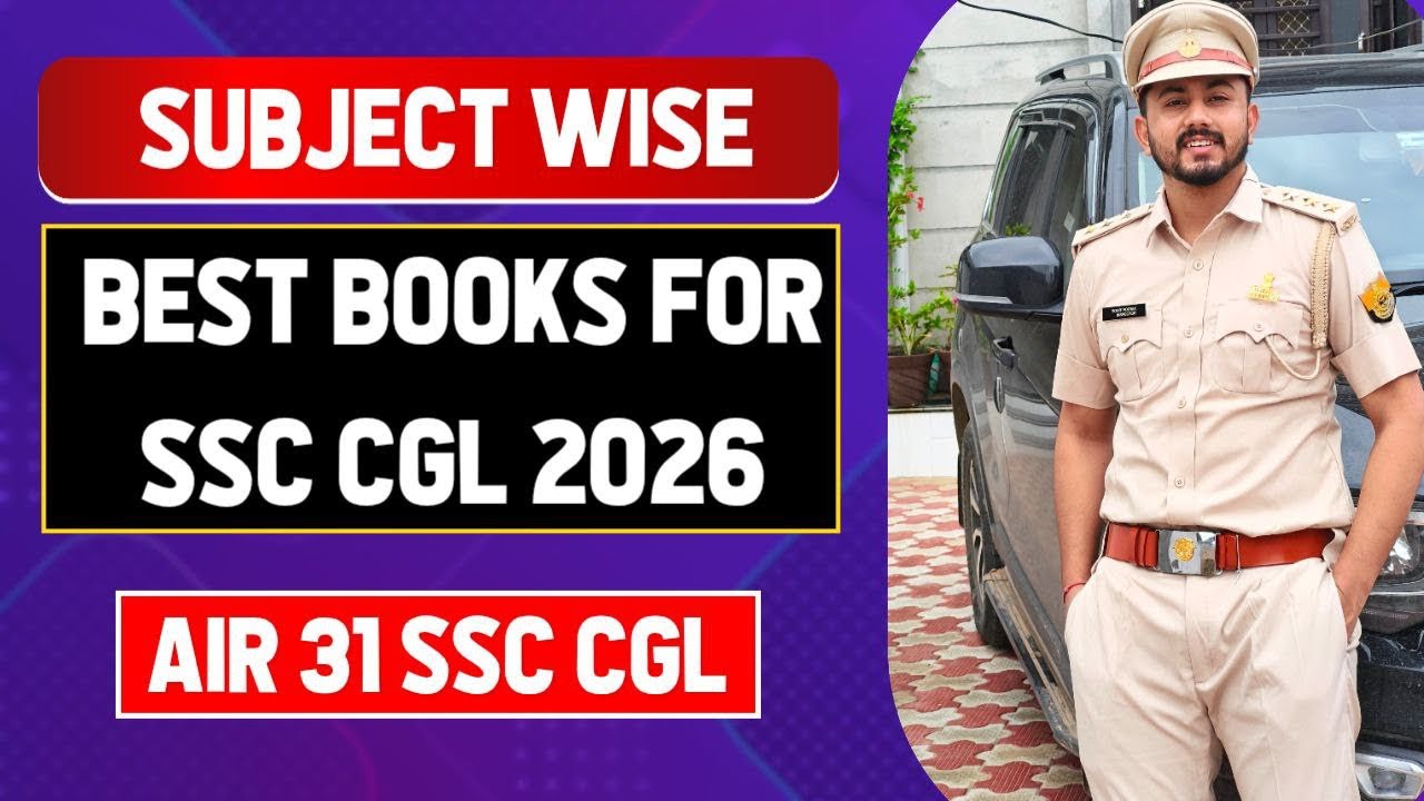My subject-wise Booklist📚l Best Books for all subjects for SSC CGL 2026!