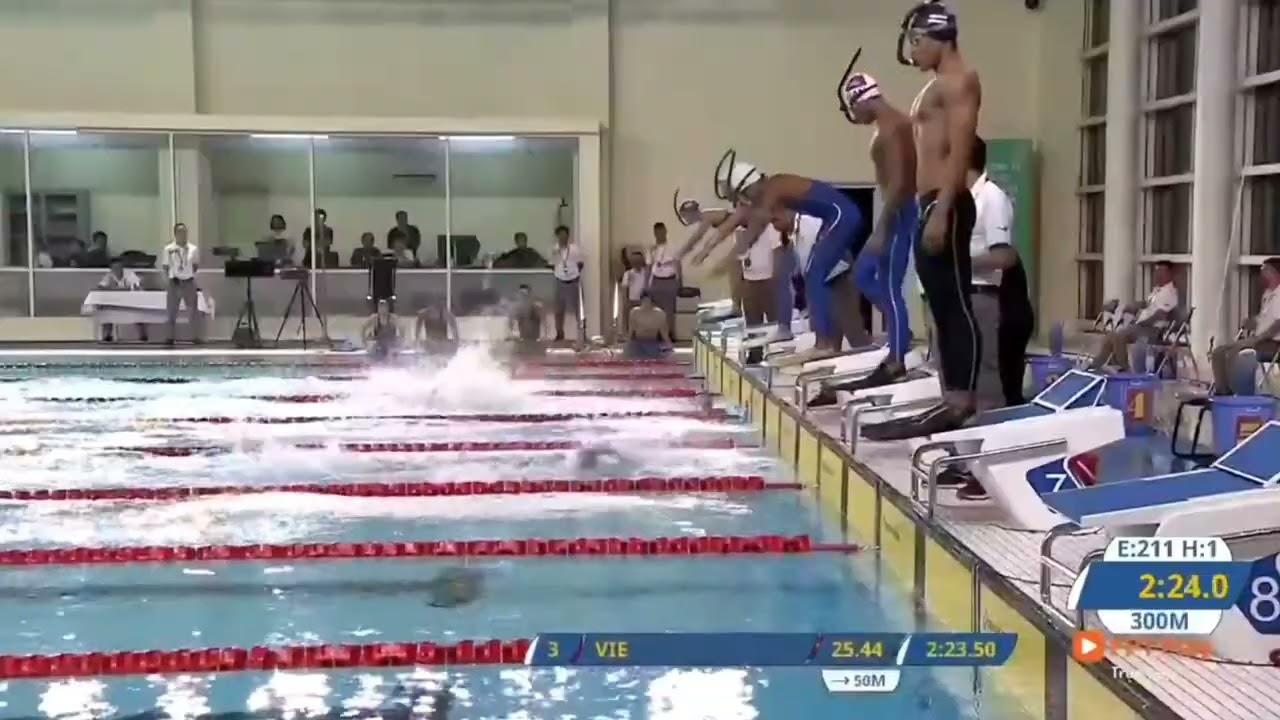 Mix Relay Finswimming (Seagames 2022) Lane 2 (4th placing)Malaysia Team