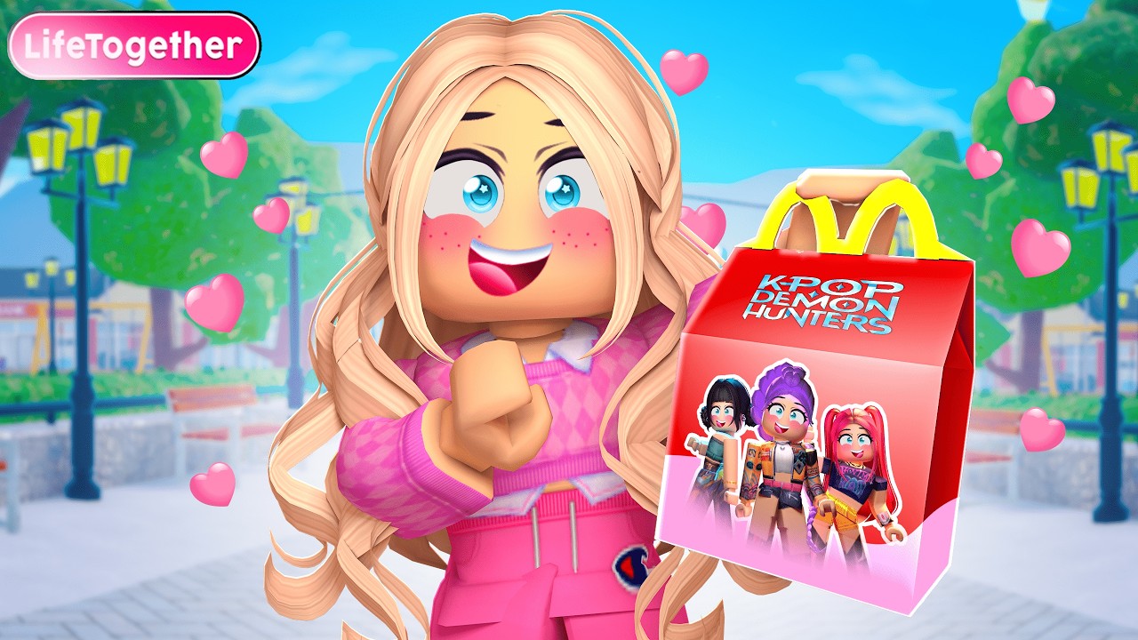 I ORDERED THE KPOP DEMON HUNTER HAPPY MEAL ON ROBLOX!