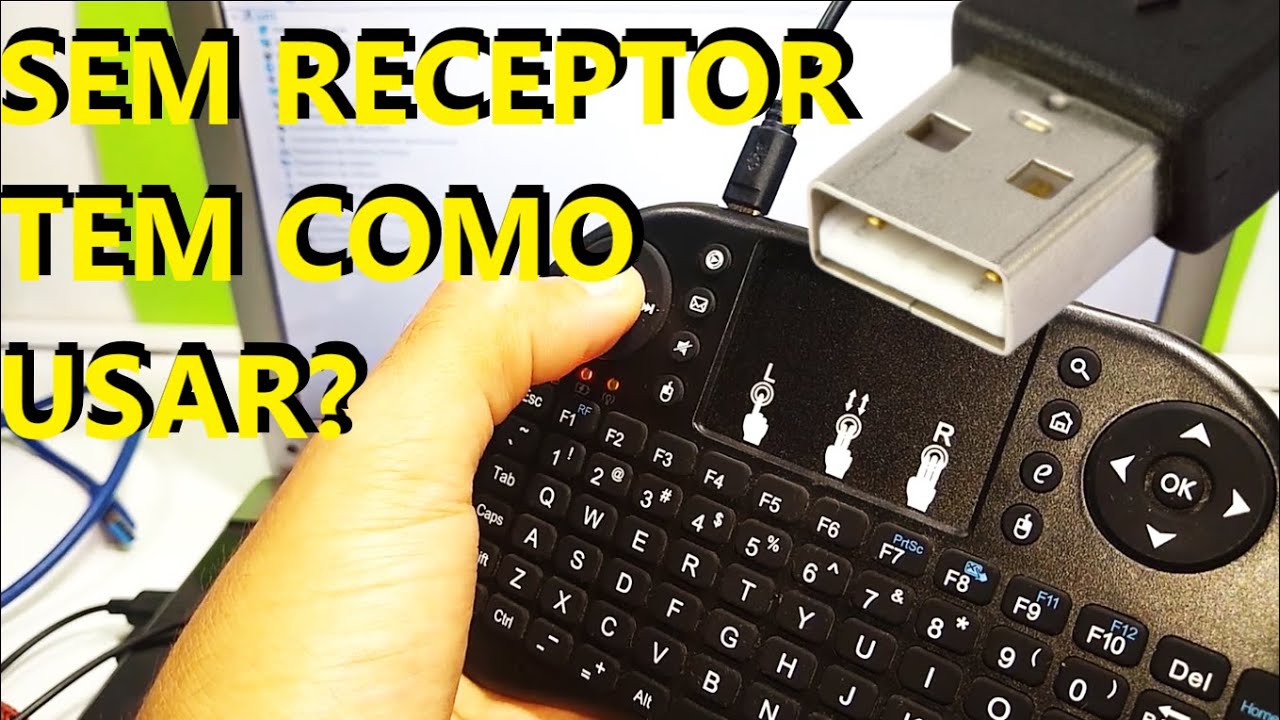 Teclado sem fio E OUTROS SEM O DONGLE, POSSO USAR COM CABO USB?  TESTANDO USB EM PLACA DE NOTEBOOK