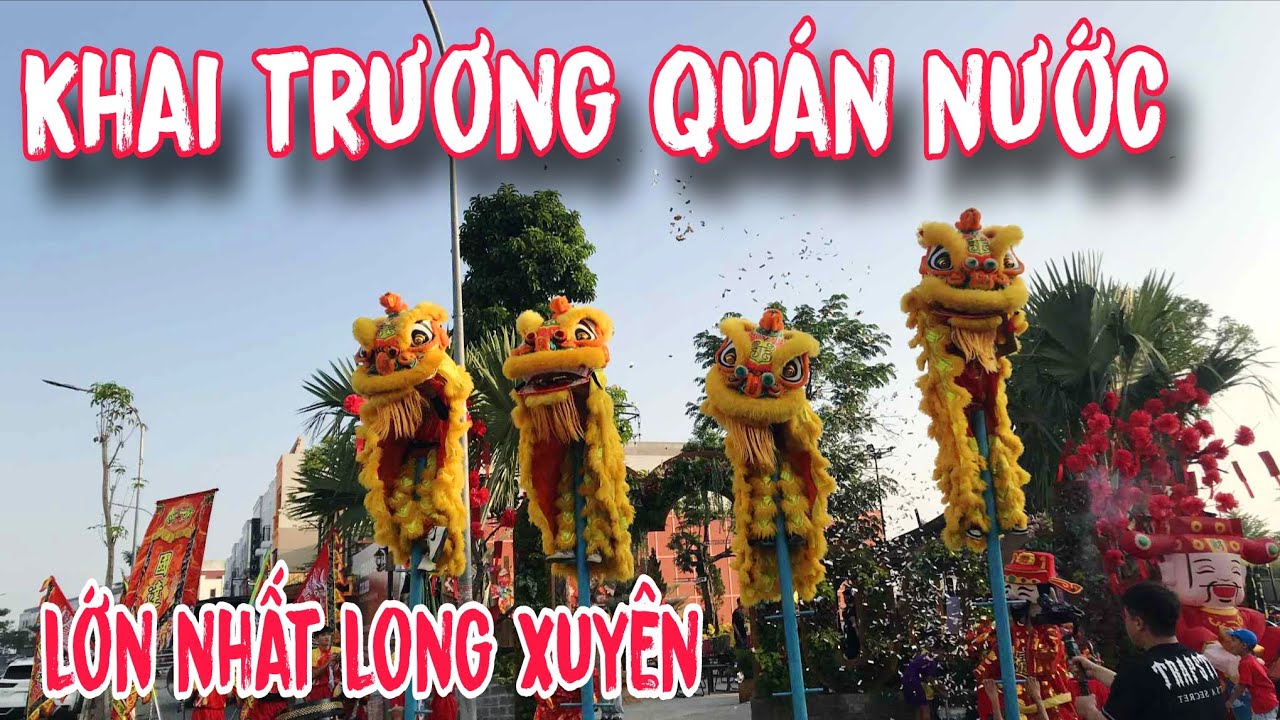 Khai trương quán nước lớn nhất long xuyên có không gian đặc biệt 