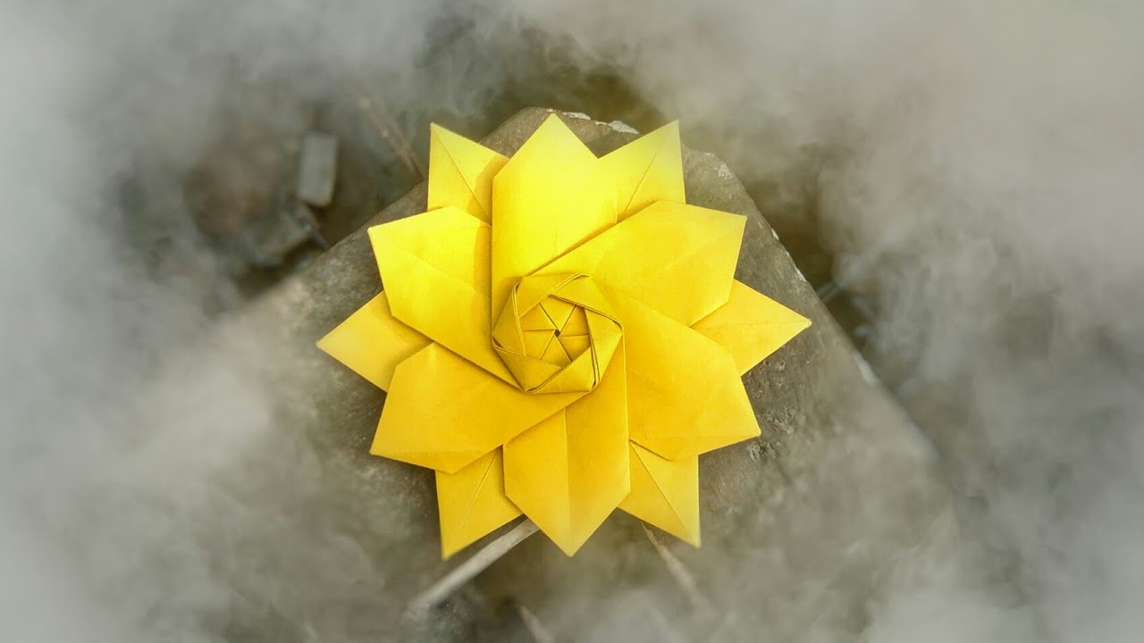 Origami Sakura star 2.0 tuatorial by shakefororigami