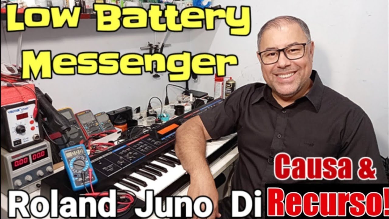 LOW BATTERY ROLAND JUNO DI CAUSA & SOLUÇÃO!!!