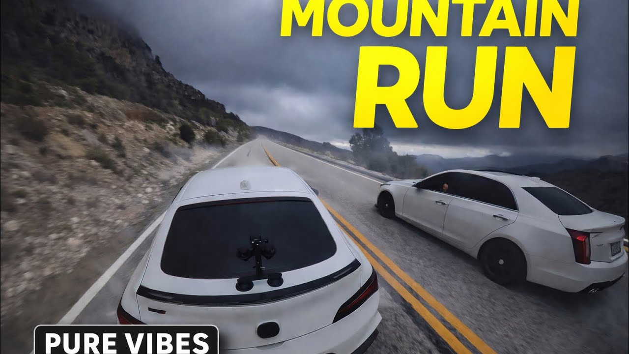 Chasing Curves Through the Cloudy Mountains (Cinematic Drive)