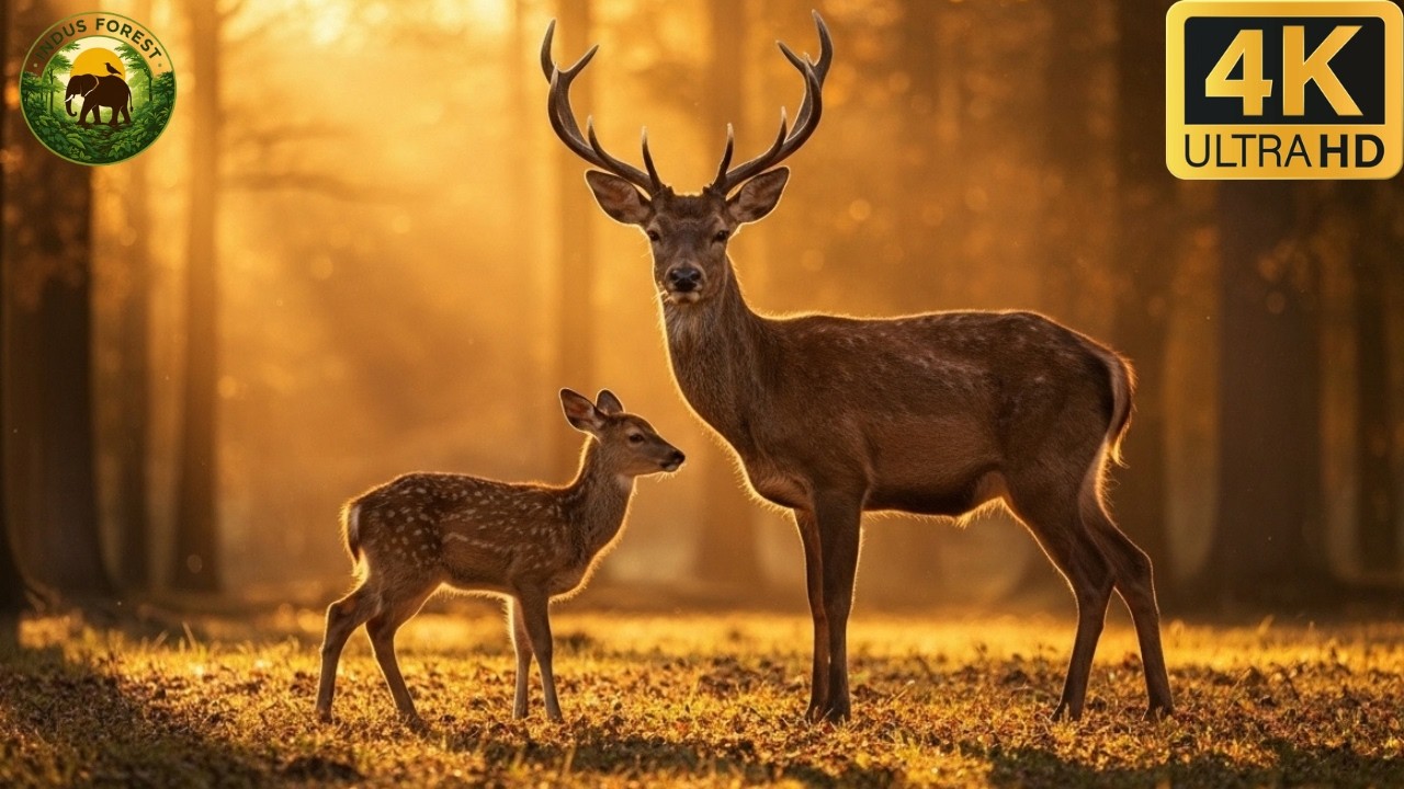 Mother Deer Protects Her Baby 🦌 | Emotional Wildlife Story in 4K Ultra HD