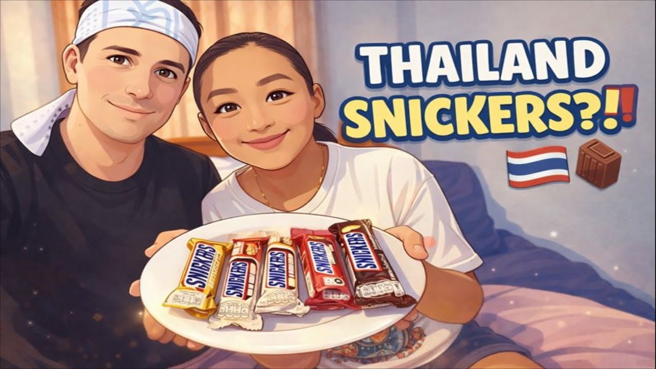 Trying Thailand’s Exclusive Snickers Flavors 🇹🇭 | Couples Chocolate Taste Test