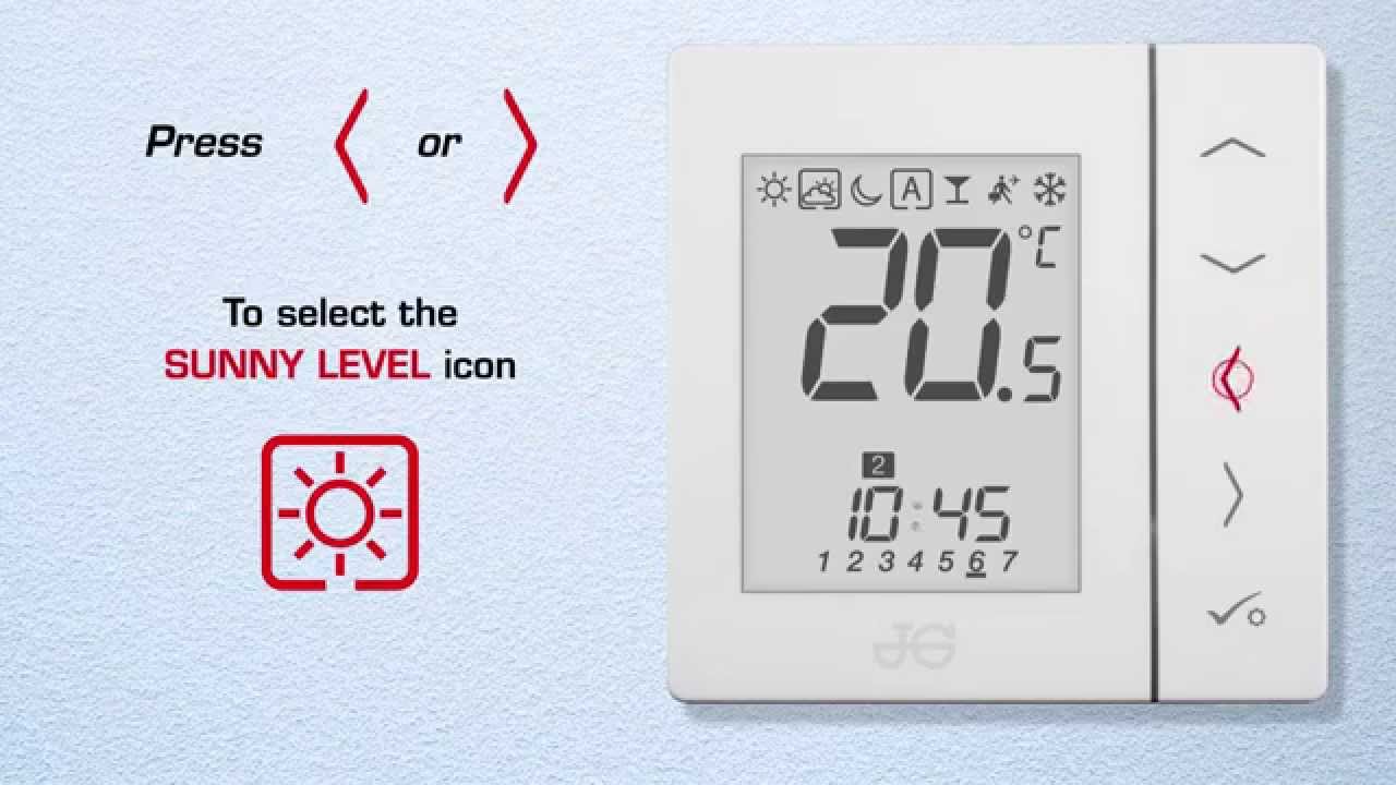JG Aura - Setting the Temperature Levels