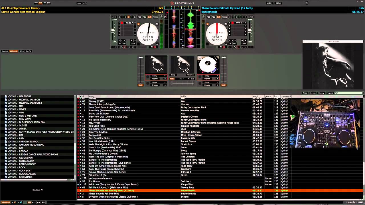 Scratchlive Mapped With The Denon MC6000 Midi Controller