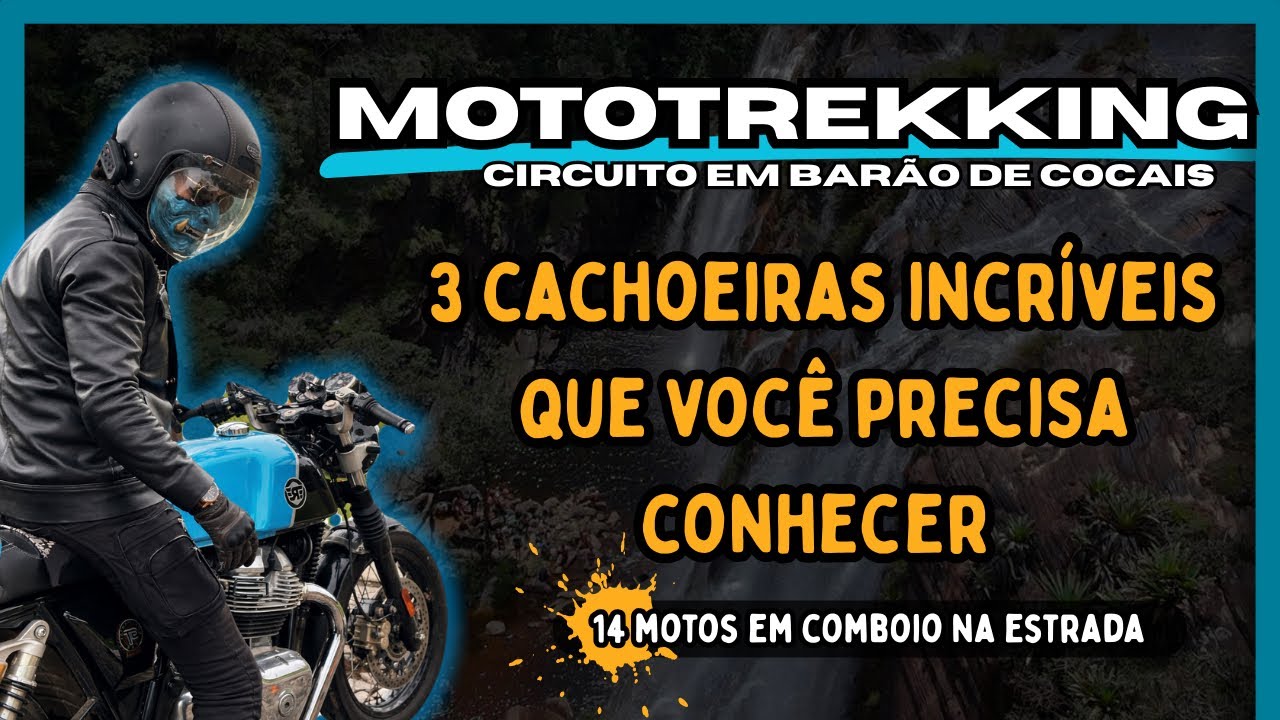 MOTOTREKKING: 3 CACHOEIRAS INCRÍVEL EM UM RIDE COM 14 MOTOS