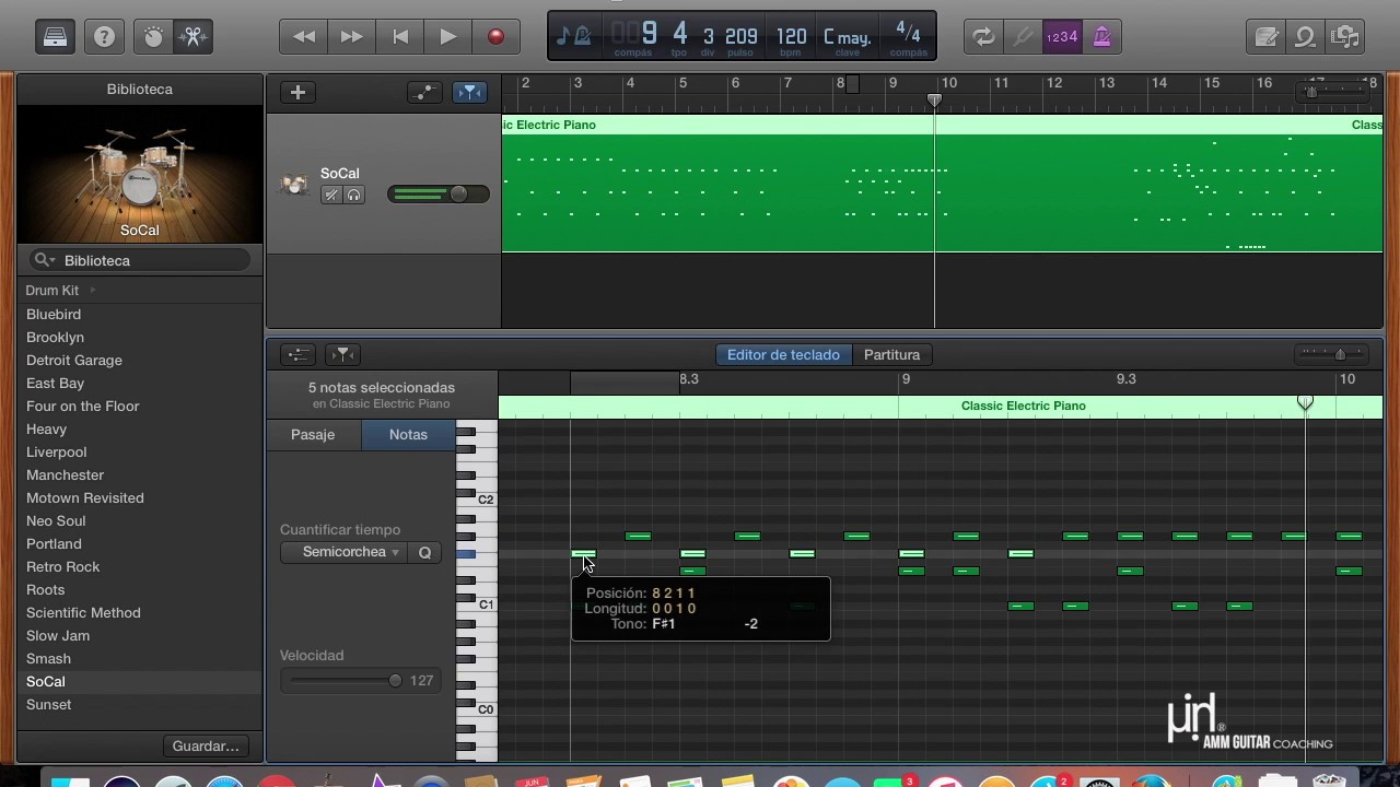 Crea una batería virtual, MIDI en Garageband parte 2