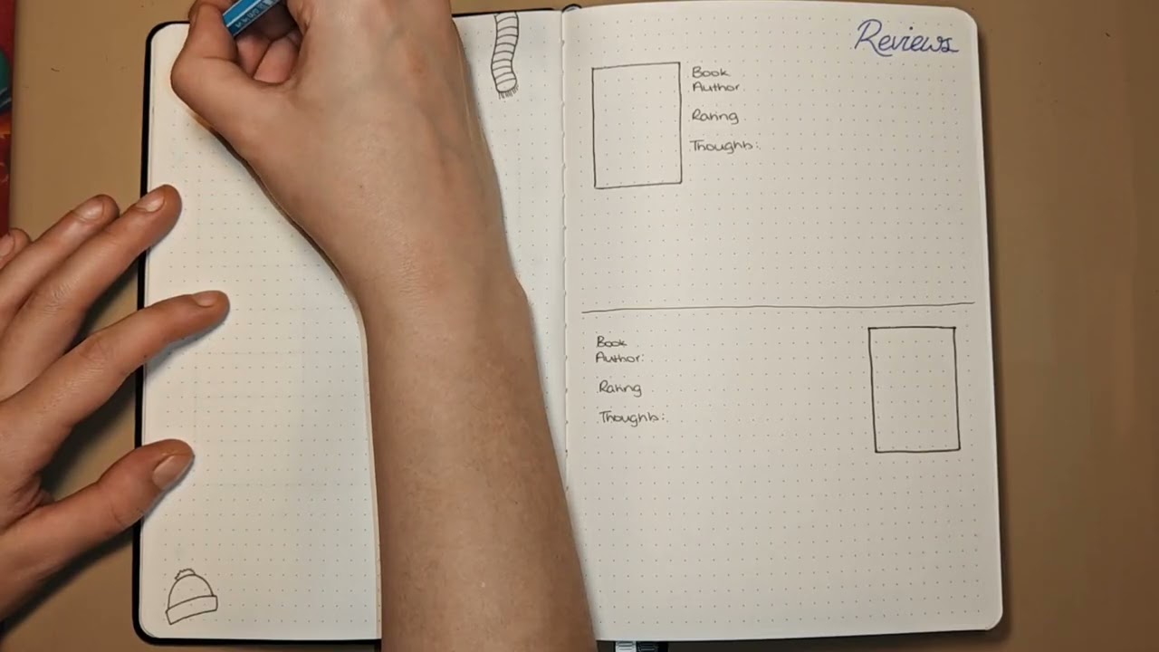 Journal with Me in Reatime - January Bullet Journal Review pages