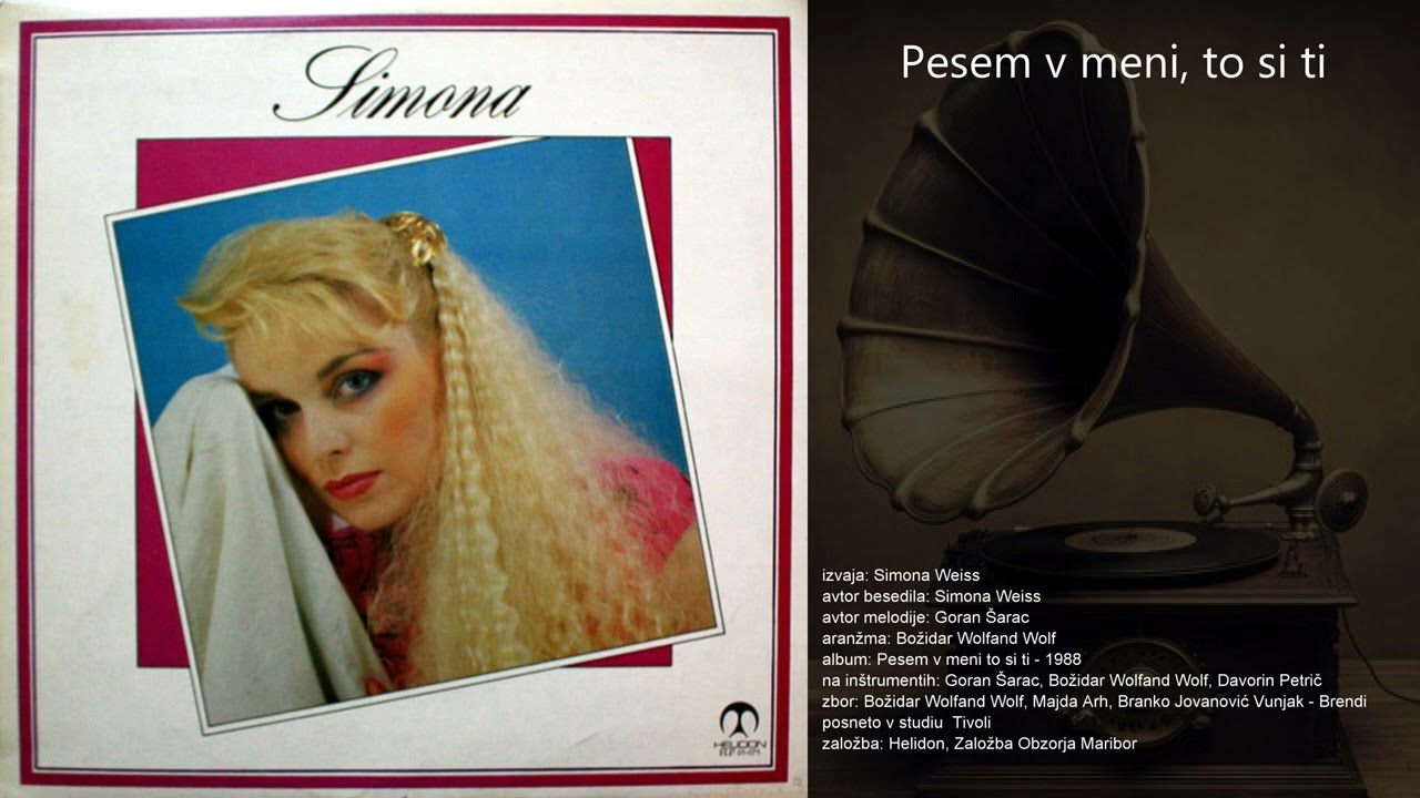 Pesem v meni, to si ti - Simona Weiss