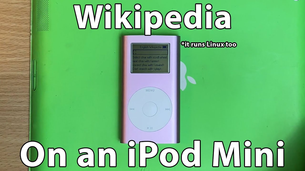 Using Wikipedia on an iPod Mini