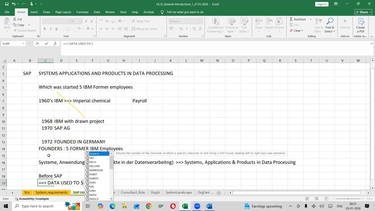 SAP FICO S/4 HANA SAP EVALUATION & HISTORY Session_0 STB00029_29.01.2026