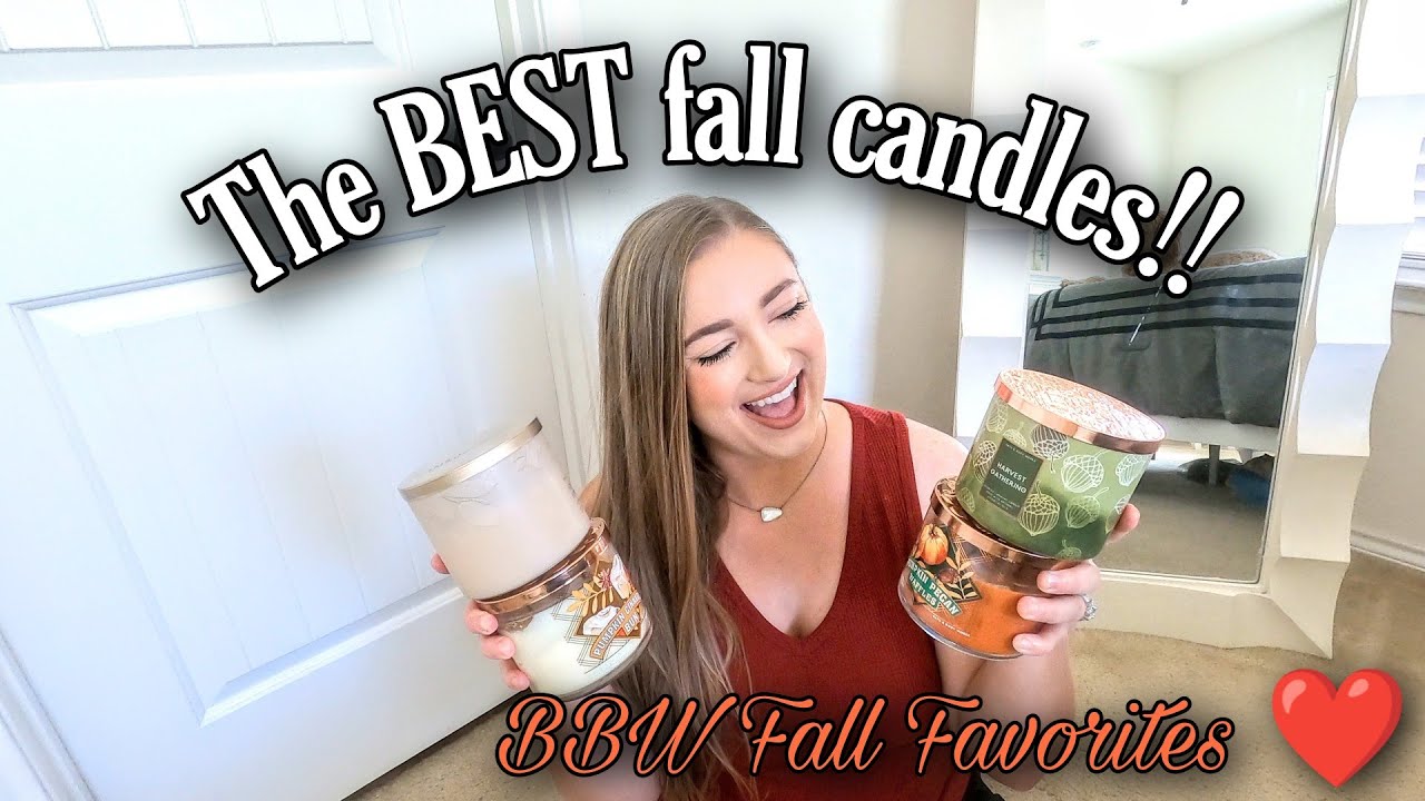 🍁THE BEST BATH & BODY WORKS FALL CANDLES! | My top 10 Fall candles from Bath & Body Works