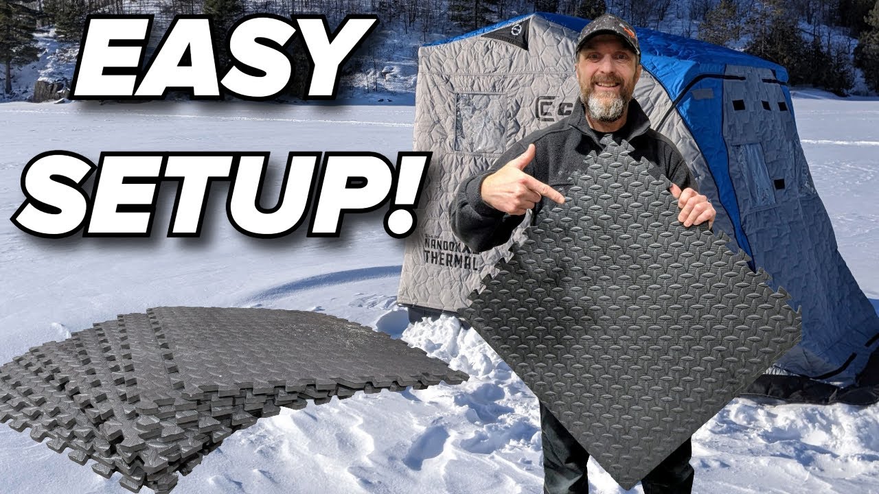 This SIMPLE Foam Mat Hack Makes Ice Fishing Setup EASIER!