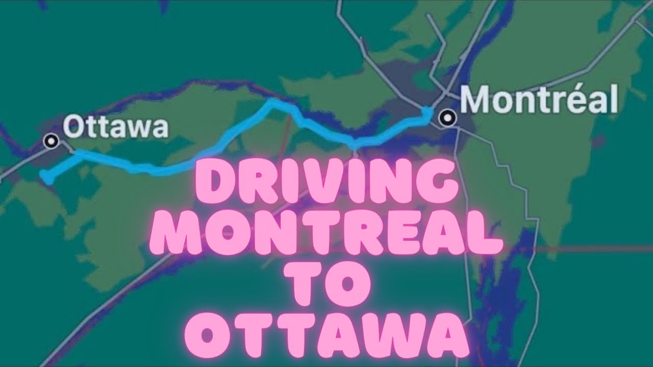 DRIVING MONTREAL TO OTTAWA IN RAINY DAY 🇨🇦