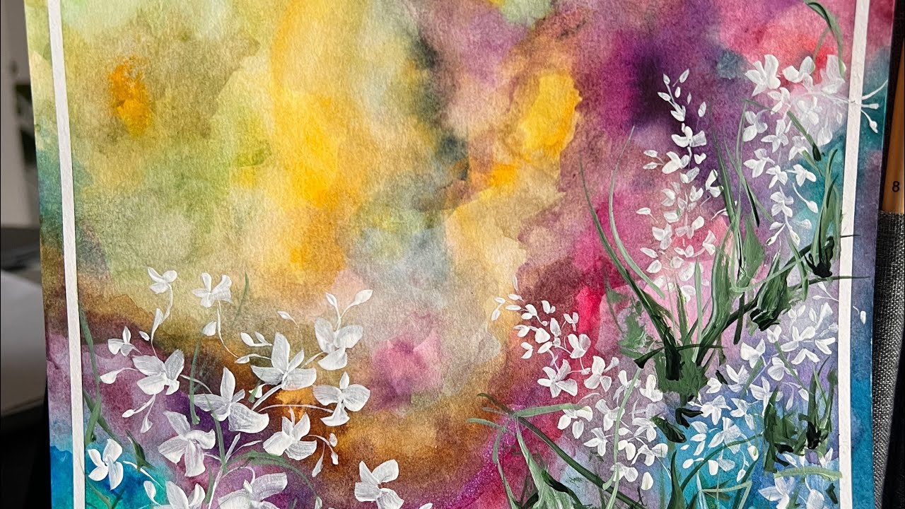 Painting Technique watercolor & Acrylic
