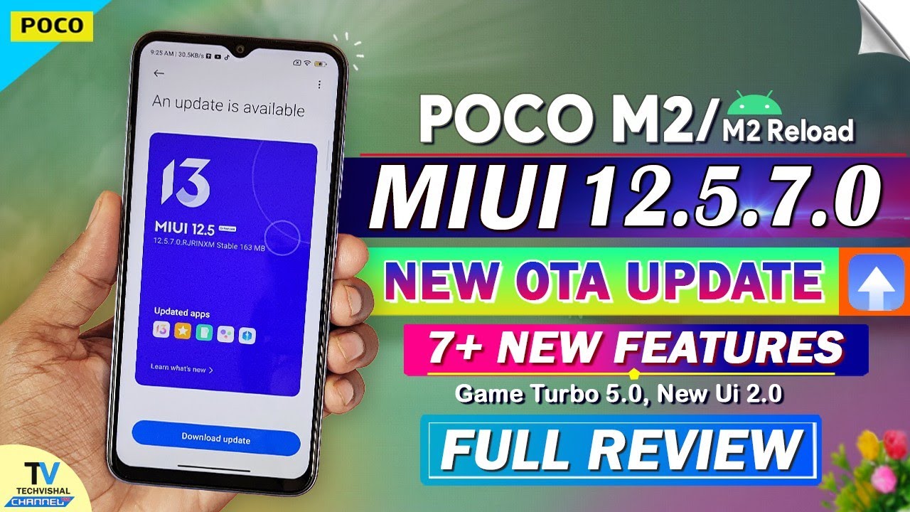 Poco M2 New MIUI 12.5.7.0 Update Full Review | 7+ New Features | MIUI 13 Poco M2 New Update