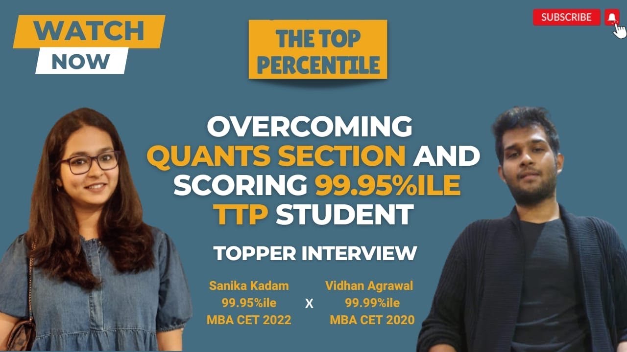 How to improve speed in Quants? | 99.95%iler | Sanika Kadam x TTP | TTP Student | CET'23 | JBIMS