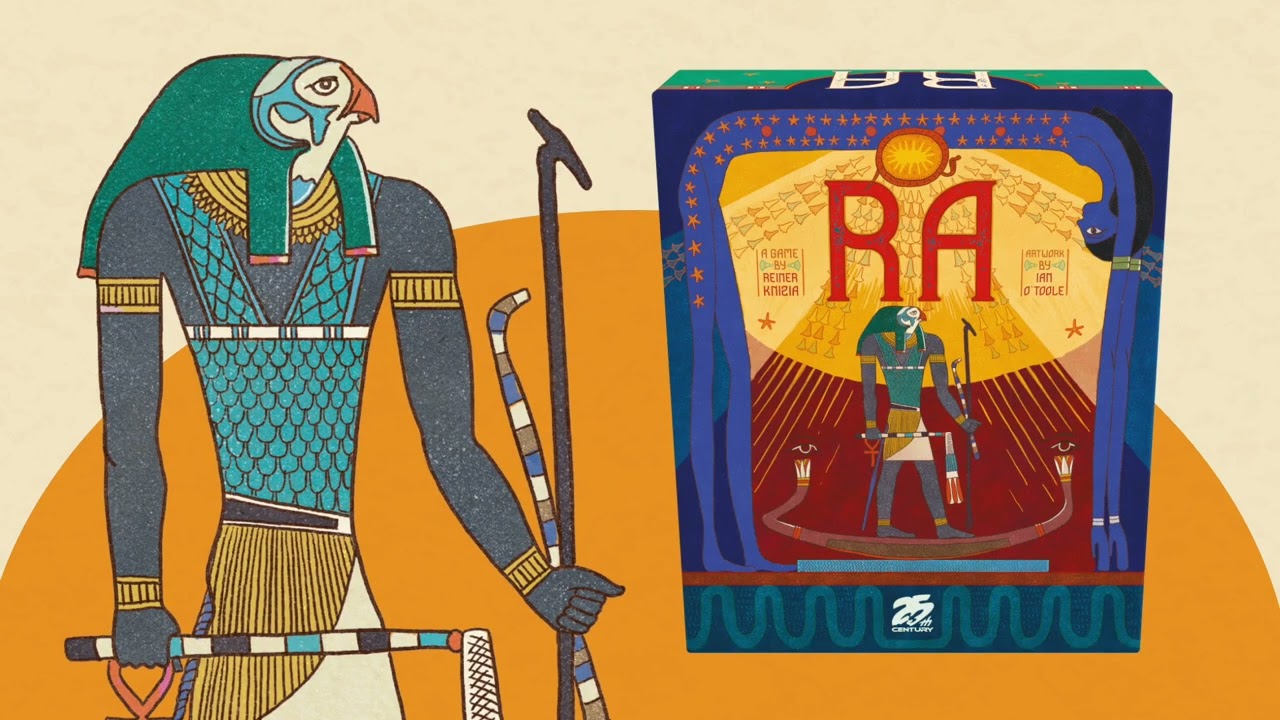 Ra the Dice Game, by Reiner Knizia, board game trailer from 25th Century Games