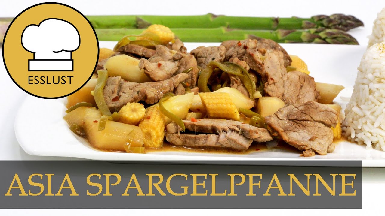 SPARGEL WOK mit SCHWEINEFILET