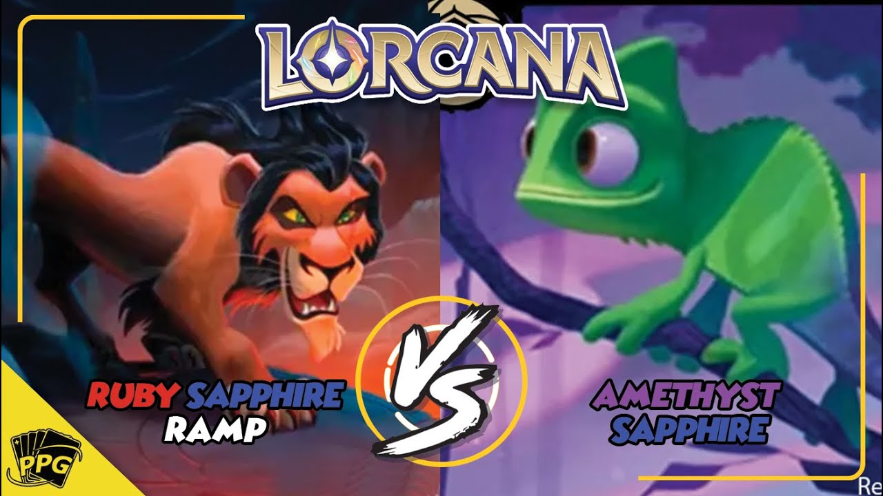 Ruby Sapphire vs Amethyst Sapphire | Lorcana Card Game