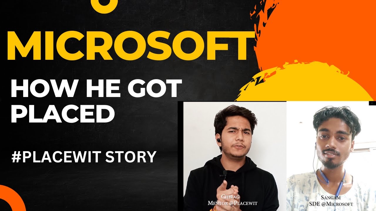 How He Cracked MICROSOFT 🤩 | SANGAM | Incoming SDE at MICROSOFT 🔥
