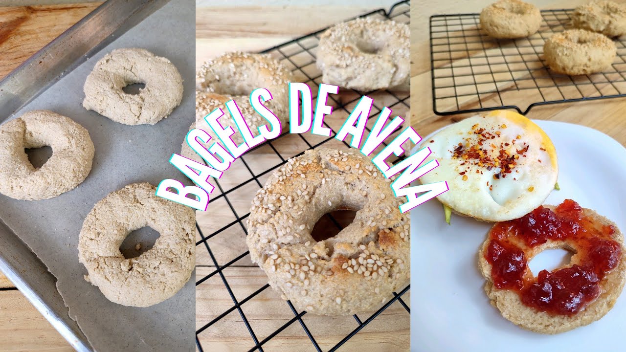 Como hacer Bagels de avena 🥯 | Chef fitness