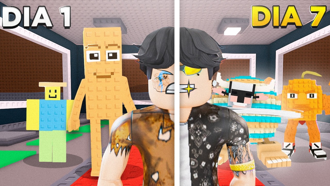 PASSEI 7 DIAS no ROUBO do BRAINROT! 😱💰 Desafio Insano!