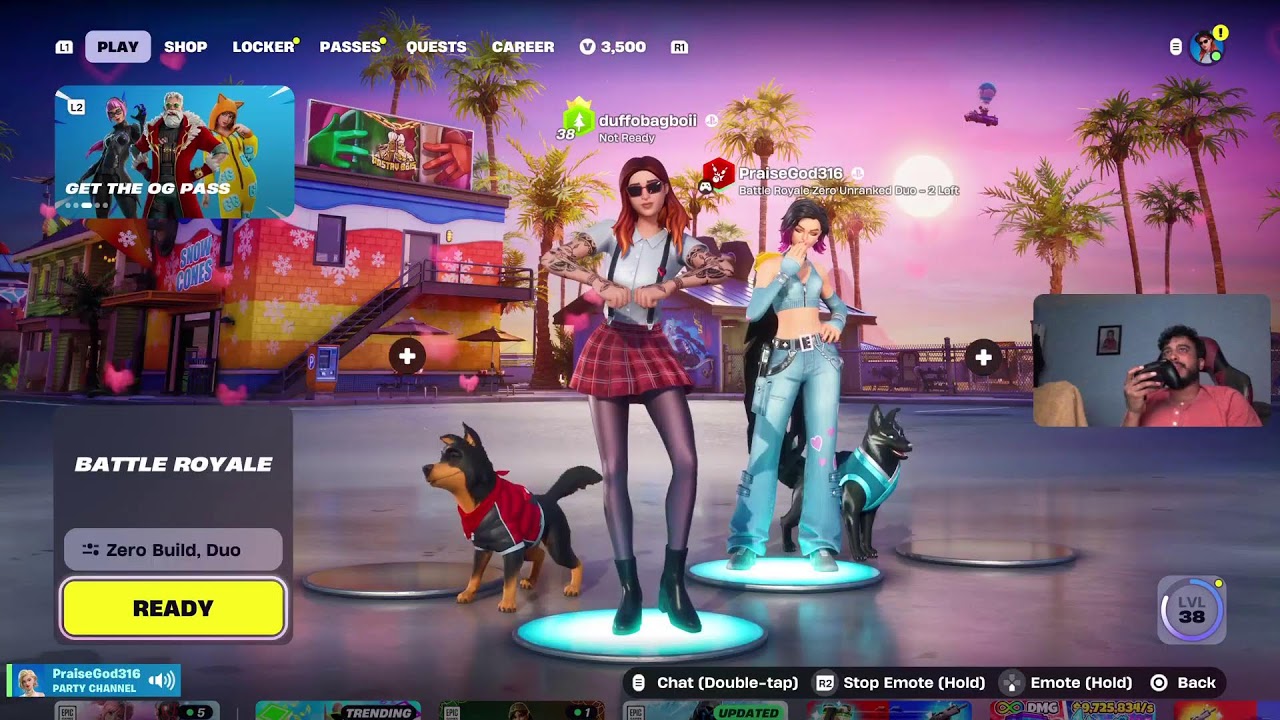 Fortnite zero builds w/ praisedgod