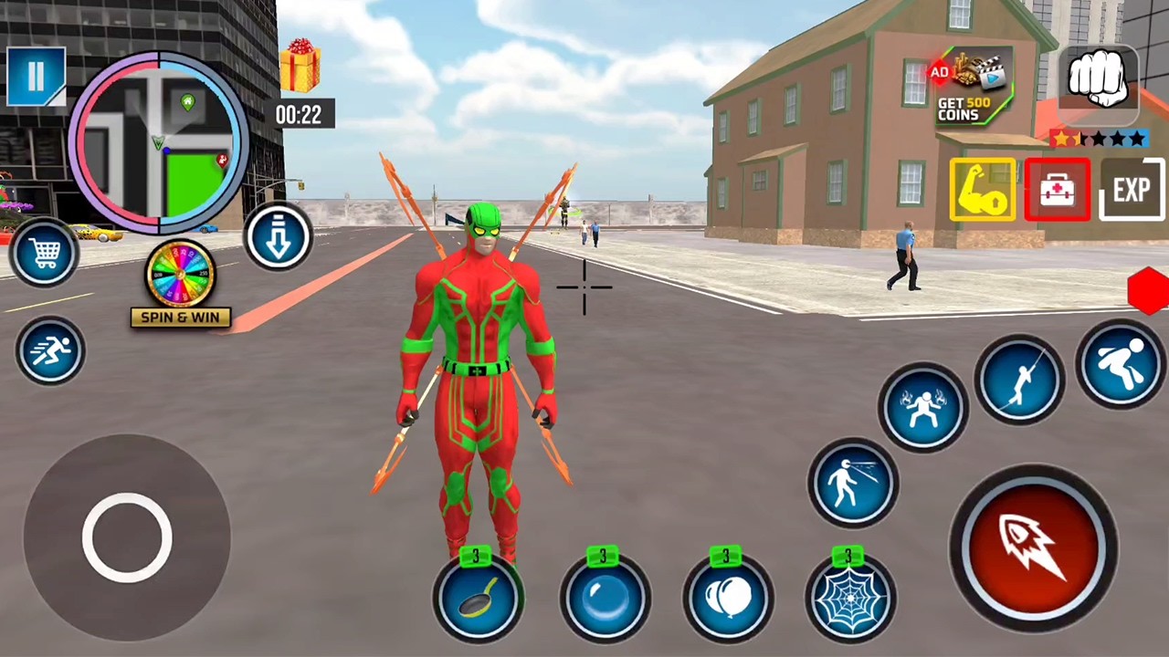 Rope Action City Fighting Game Part 6 - Android Gameplay