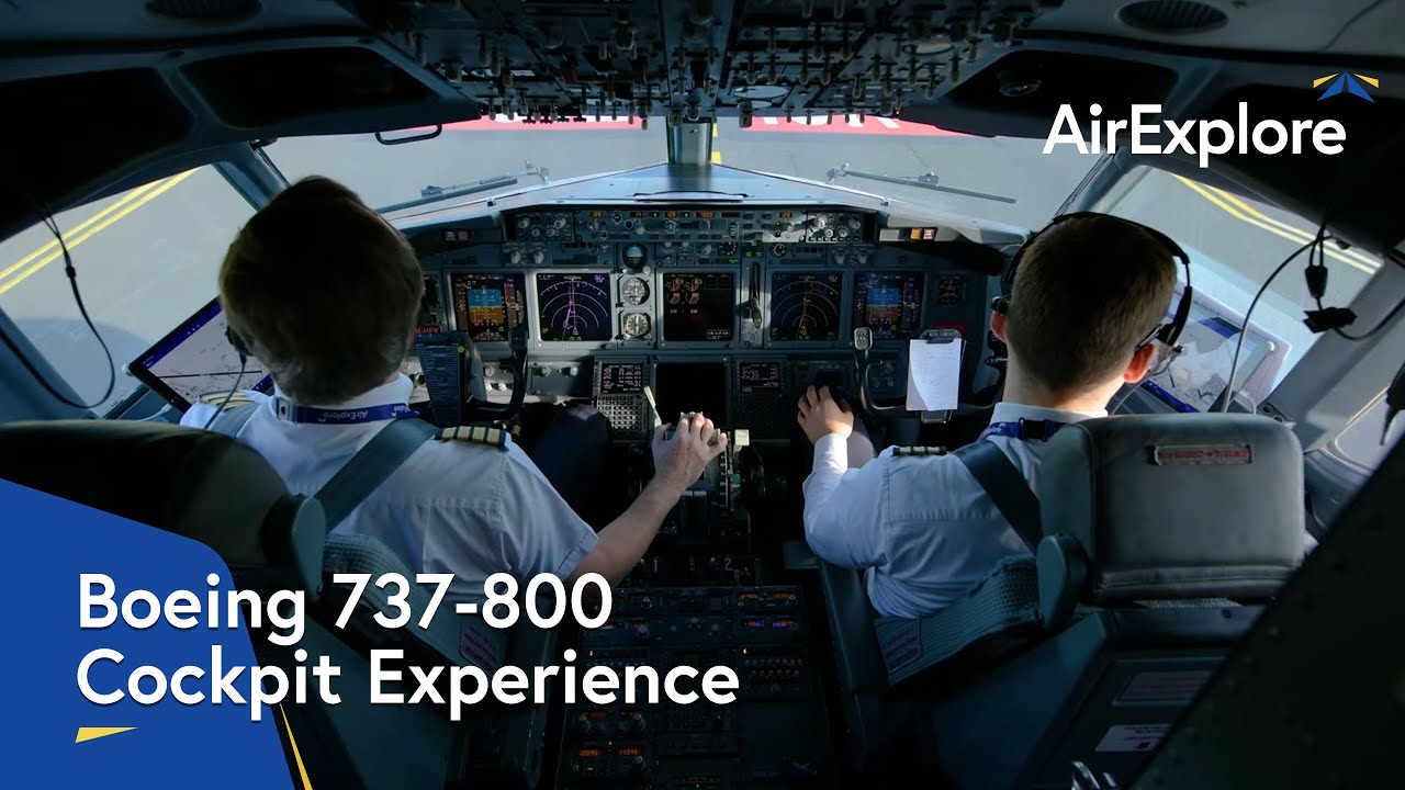 AirExplore | Flight Deck View of B737-800 in Action - Takeoff, Cruise & Landing