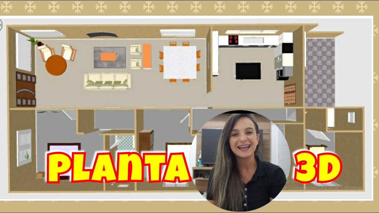 Projeto 3D - Como criar um projeto 3D da sua casa grátis.