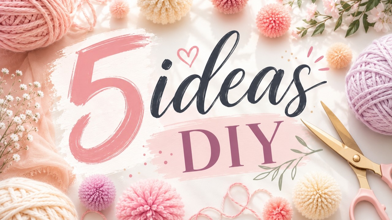 5 Cute Pom Pom & Yarn Crafts That Look Amazing ❤ DIY Compilation