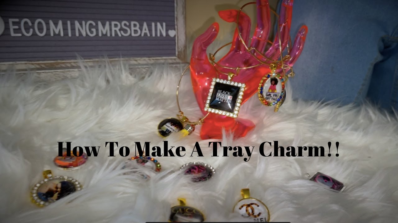 DIY Tray charm WITH Photo using Cricut