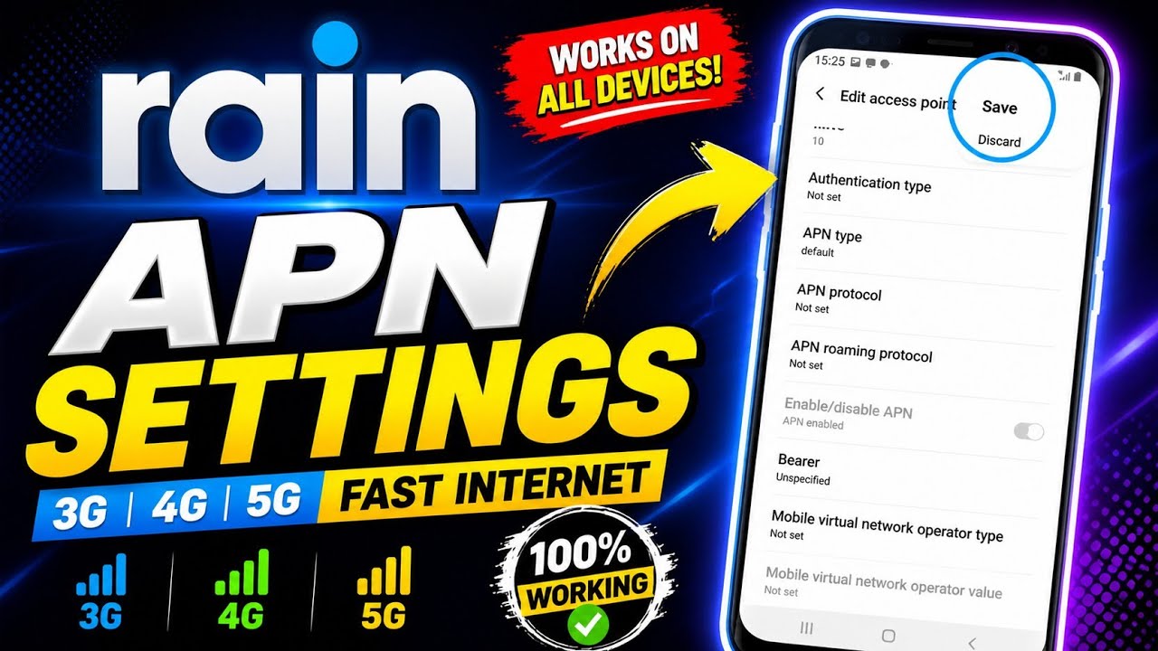How to Set Up Rain South Africa APN Settings for Fast 4G & 5G Internet