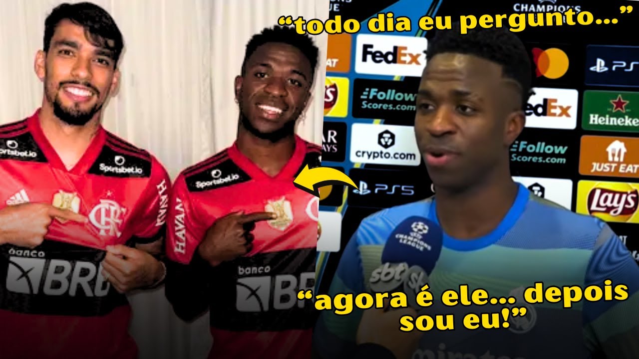 🚨 VINICIUS JUNIOR REVELA QUE COBRA TODO DIA O RETORNO DE PAQUETÁ AO FLAMENGO!
