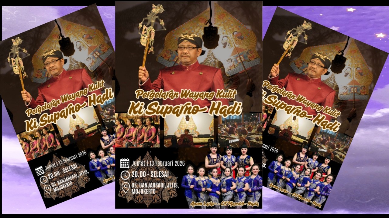 LIVE WAYANG KULIT KI DALANG SUPARNO HADI///BANJARSARI JETIS MOJOKERTO
