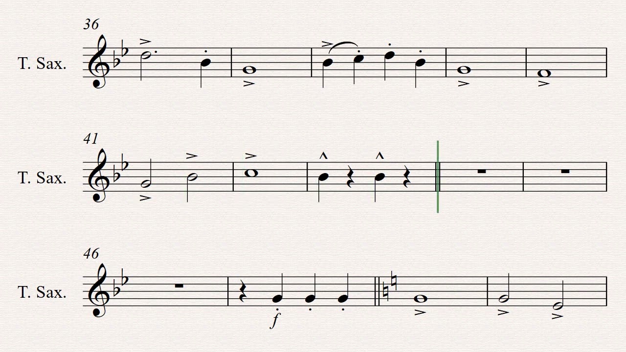 Sousa On Parade Tenor Saxopphone เทนเนอร์แซกโซโฟน