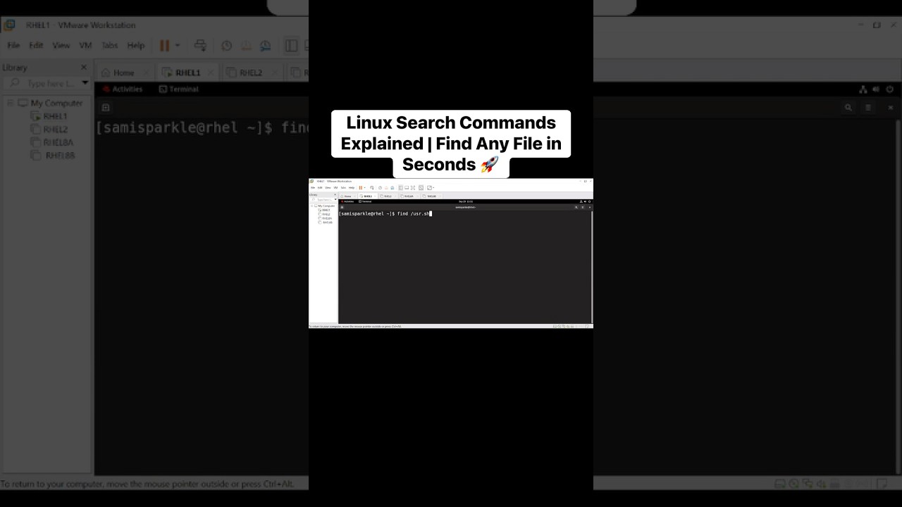 Linux Search Commands Explained | Find Any File in Seconds 🚀