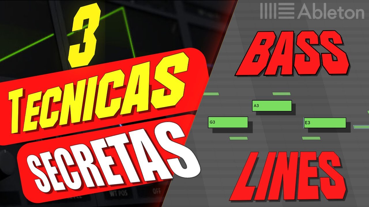 3 TECNICAS para crear lineas de bajo [TECHNO-HOUSE-PSY-INDIE DANCE] #techno #housemusic #live11